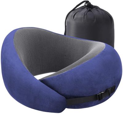 China Double Support Memory Foam Neck Pillow for Travel Soft Neck Support Kids Travel Pillow for sale