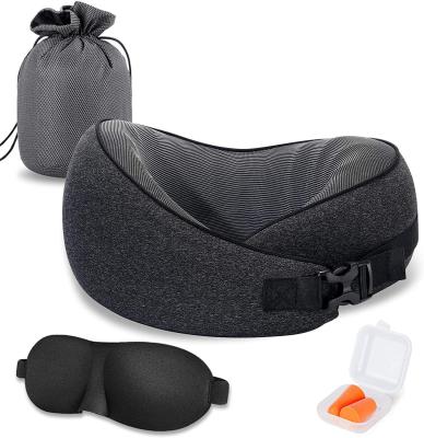 China Neck Travel Pillow Roll with Strap and Buckle Support Made of PU Foam Anti-Static Design for sale