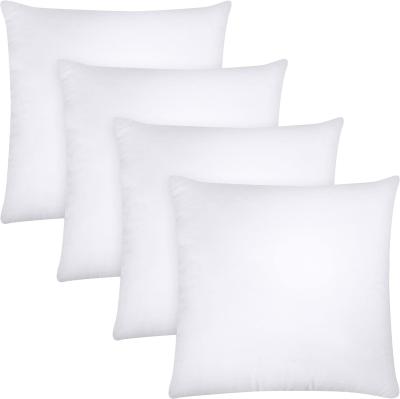 China Acessórios de cama de tecido quadrado Empilhadeiras de lançamento Conjunto de 4 brancos 20 x 20 polegadas para sofá cama e sofá almofadas decorativas à venda