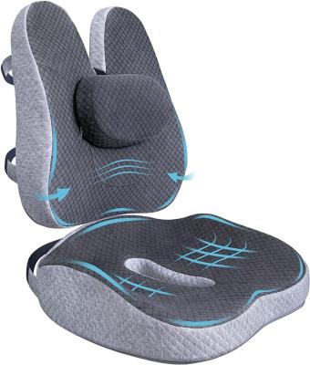 China Health Care Memory Foam Lumbar Support Pillow for Office Chair Car Wheelchair Customized for sale