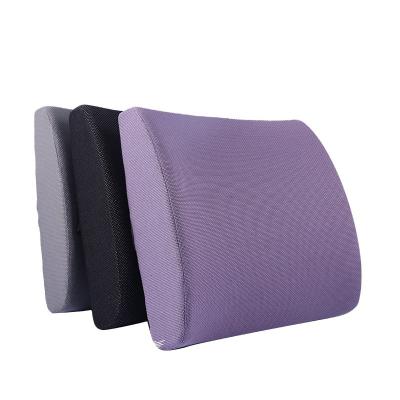 China Polyurethane Memory Foam Lumbar Support Cushion for Car Seat 34*33*12cm 3D Mesh Fabric for sale