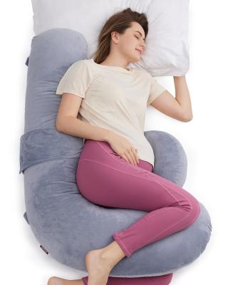 China 100% Polyester Pregnancy Original F Shaped Maternity Pillow for Full Body Relaxation for sale