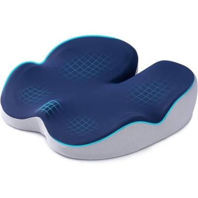 China Long Sitting Tailbone Pain Relief Cushion Memory Foam Seat and Hip Massage for Comfort for sale