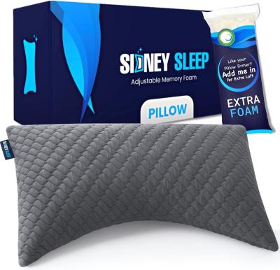 China Therapy Memory Foam Pillow for Neck and Shoulder Pain Adjustable for Side and Back Sleepers for sale