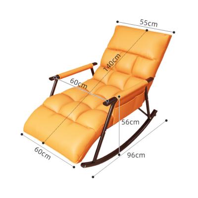 China Memorry Foam Filling Modern Living Room Furniture Leather Sofa Single Seater Rocking Sofa for sale