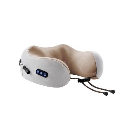 China Head Part Electric Neck Massager Travel Pillow with Heating and Memory Foam Support for sale