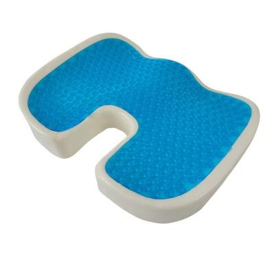 China Gepersonaliseerd waslabel Design U-Shape Gel Memory Foam Coccyx Kussen voor staartpijn Te koop