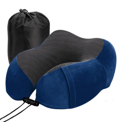 China 200TC Memória espuma Neck Pillow O companheiro de viagem perfeito para apoio de cabeça de avião à venda