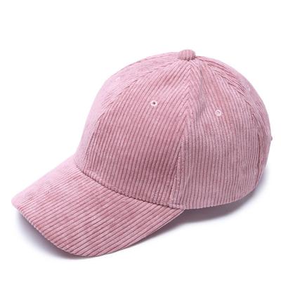 China breathable & Wholesale Simple Waterproof Custom White Winter Corduroy Baseball Cap Dad Hat for sale