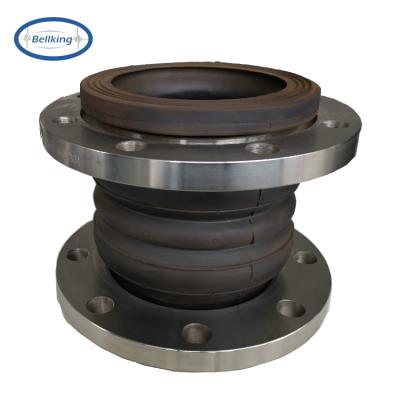 China Flexible Water Conduit Double Sphere Joint Flexible Rubber Expansion Joint With Floating Flange for sale