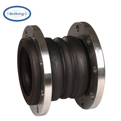 China SS304 Flexible Water Flange Expansion Joint Rubber Joint Double Sphere for sale