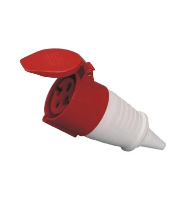 China IP44 380V 4 Industrial Terminal 16 Amp 32 Amp Socket Female Industrial Plug for sale