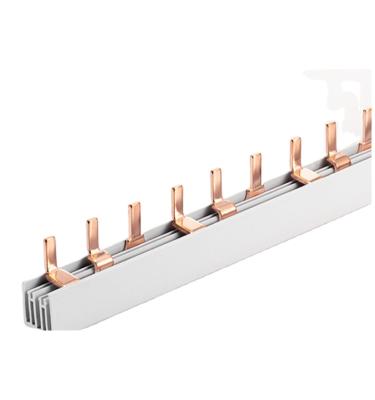 China Power distribution for pin type mcb 3pole MCB busbar of 63A for sale