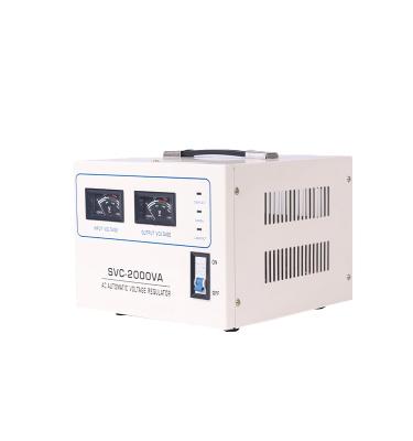 China SVC SVC/TND-2KVA Single Phase AC Automatic Voltage Regulator for sale