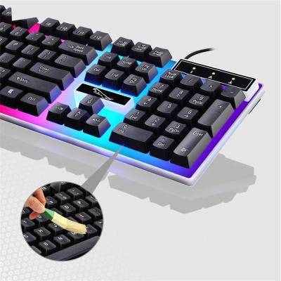 China Wired Gamer Gamer Gaming Keyboard and Mouse Teclado y Mechanical Raccoon by Master Wireless Mechanical Switch LED Back Colorful Light New for sale