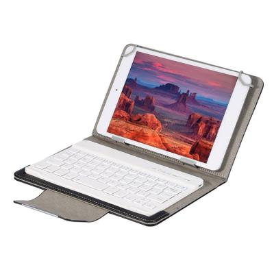 China Wireless Slim Portable Wireless Keyboard With Case Holder For iPad Pro 7-11 Inch Leather Case Keyboard for sale