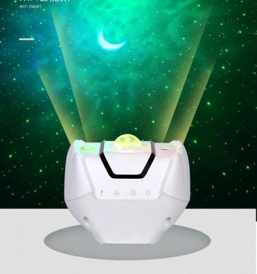 China Wifi Connect and Phone APP Baby 3D Remote Control New Rotating Starry Ocean Music Led Star Night Light Projector with Remote Control for Kids for sale