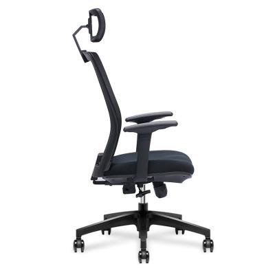 China Black Executive Venue Chair Adjustable Office Desk Chair Ergonomic Swivel Chair With Adjustable Back for sale