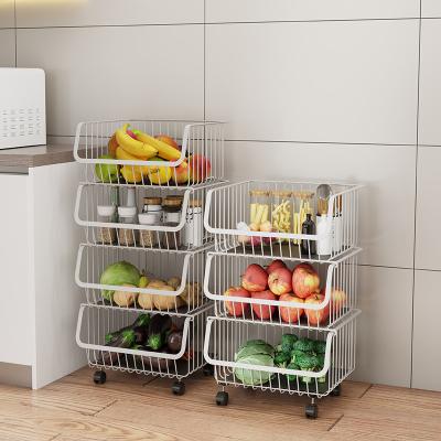 China Fruit Basket Viable Vegetable Kitchen Row Wire Racks Storage Metal Shelf Hanging Racks Bowl Rack Table Rack for sale