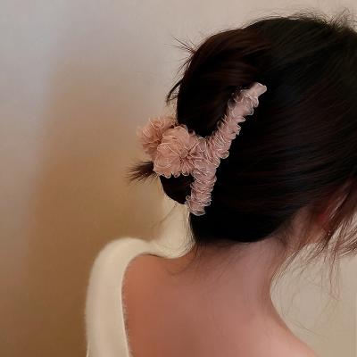 China young fashion style fabric flower shark clip hairpin 2021 AH666 for sale