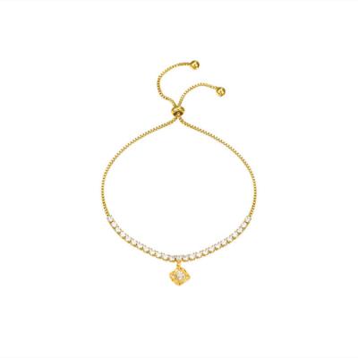 China FASHIONABLE Jewelry Diamond Dot Bracelet Minimalist Dainty Delicate Fine 24K Solid Gold for sale