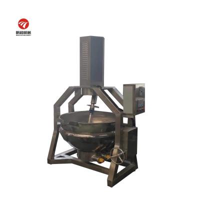 China Commercial Coated Kettle Mixer Frying Oil Plant Kettle Planetary Stirring Coated Kettle for sale