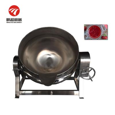 China Avoid Burnt 100 Liter Steam Kettle Oil Jacket Kettle Jacket Kettle Cooking Cooker for sale