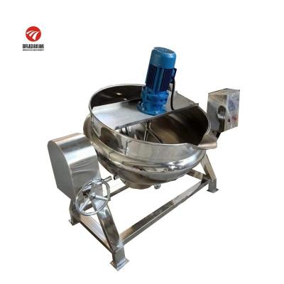 China Avoid Burnt Double Jacketed Kettle Jacketed Kettle With Agitator Jacketed Kettle With Mixer for sale