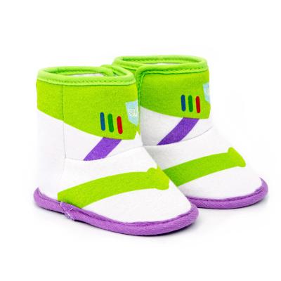 China Wholesale Custom Breathable Kids Shoes Baby Shoes Manufacturer Unisex Boots BRAVE Round Anti-slide Shoes Warm Soft Soles Baby Boots for sale