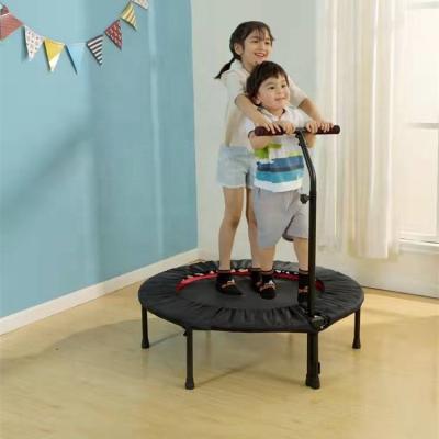 China Without Protective Net Mini Trampoline For Kids Indoor Trampoline For Toddlers Kids Outdoor Foldable Trampoline With Handle for sale