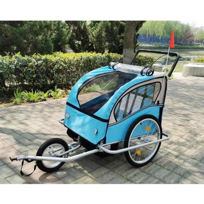 China Outdoor Folding Utility Cart Baby Trailer Metal Beach Cart Children Play 2 in 1 Baby Kids Cart for sale