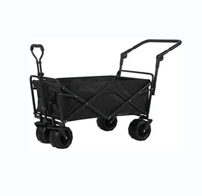 China Folding Outdoor Service Garden Wagon Picnic Cart Duty Cart Hand Shopping Folding Portable Cart with Adjustable Handles for sale