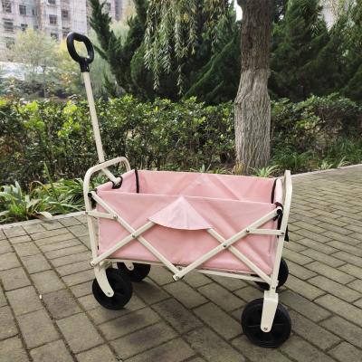 China Folded Mini Folding Trolley Portable Serving Trolley Portable Serving Trolley Adjustable Rolling Cart All Terrain Sports Trolley Beach Trolley for sale