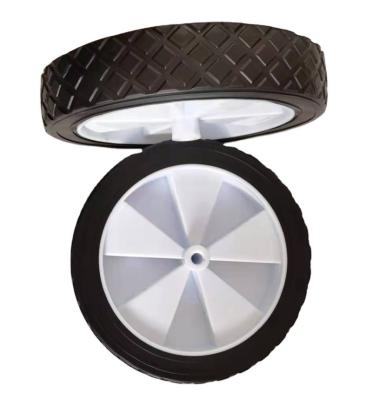 China Durable Customized Plastic PU / PVC / Rueda De 8 PIVOT Cart Rubber Wheels for sale