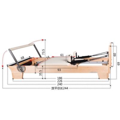 China Wooden Useful Exercise Equipment Professional Reformer Home Commercial Pilates Machine for sale