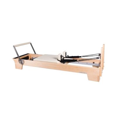 China Wooden Custom Color Classic Equipment With Handles Multifuctional Pilates Reformer for sale