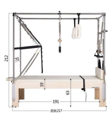 China Wooden Commercial Strengthen Body Made In China Foldable Home Reformer Pilates Machine for sale