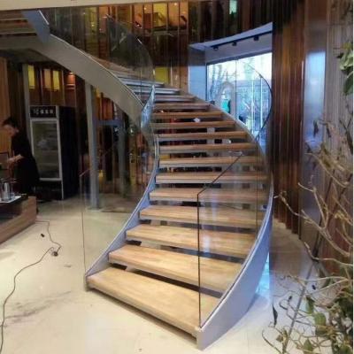 China Custom Smart Interior Treppe gehärtetes Glas Platz sparen zu verkaufen