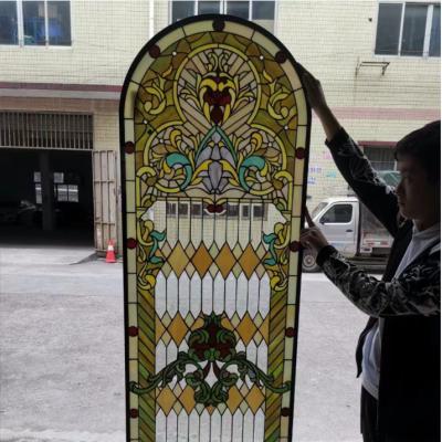 China La iglesia embutió el vidrio caliente Crystal Art Glass Door decorativo del derretimiento en venta