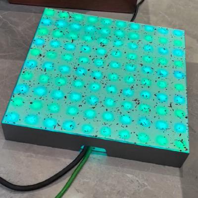 China Full Color LED Abyss Floor Tile Light 3D Indução Floor Tile Bar Dance Floor Tile Light à venda