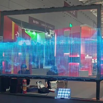 中国 High Quality RGB Full Color Glass Indoor / Outdoor Led Screen P10-P50 Transparent Led Displays 販売のため