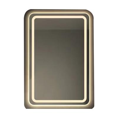 Chine Éclairage à LED Verre trempé Miroir de salle de bain pour hôtel décoratif de style ancien Miroir en argent à vendre