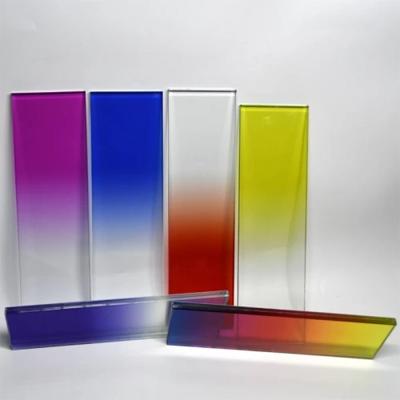 중국 Customizable Tempered Art Gradient Laminated Glass for Architectural Creative Designs 판매용