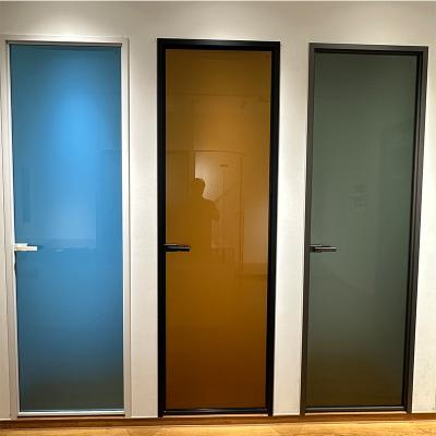 China Customizable Tempered Glass Swing Door with Color Options for Modern Design for sale