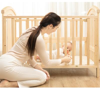 China Durable+adjustable+Mobile new design wooden baby crib quality products made in China for sale