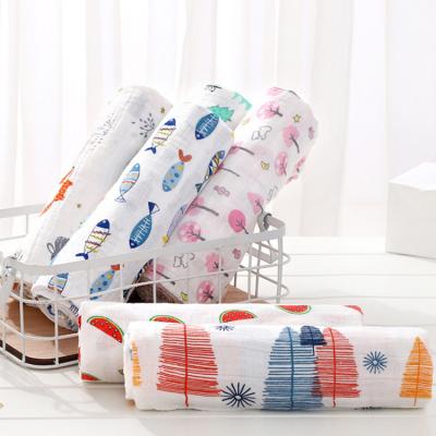 China Outdoor Water Absorption Baby Stroller Blanket Muslin Travel Wrap Wrap Baby Bath Spring for sale