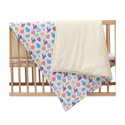 China Comfortable Comforter Blanket Polyester Durable For Newborn Baby Blankets With Stitch for sale