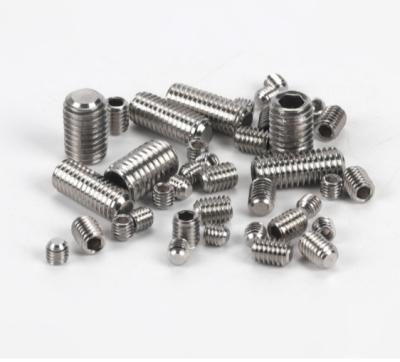 China Pan Hexagon Socket Set Screws with Flat Point 316 DIN 913 Stainless Steel Set Screws for sale