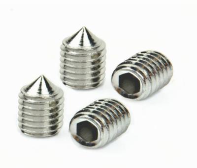 China Pan Factory Price SS304 SS316 Stainless Steel Hexagon DIN914 Socket Set Screws With Taper Point for sale