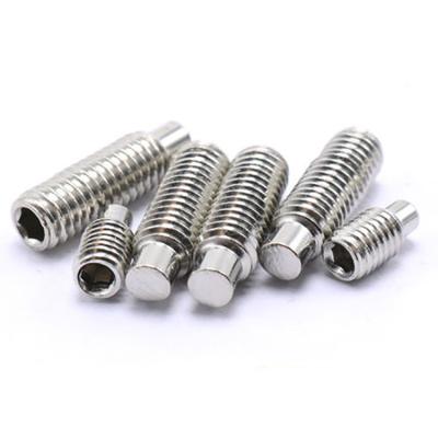 China Pan Din 915 Stainless Steel Hex Socket Set Screw With Cylinder for sale